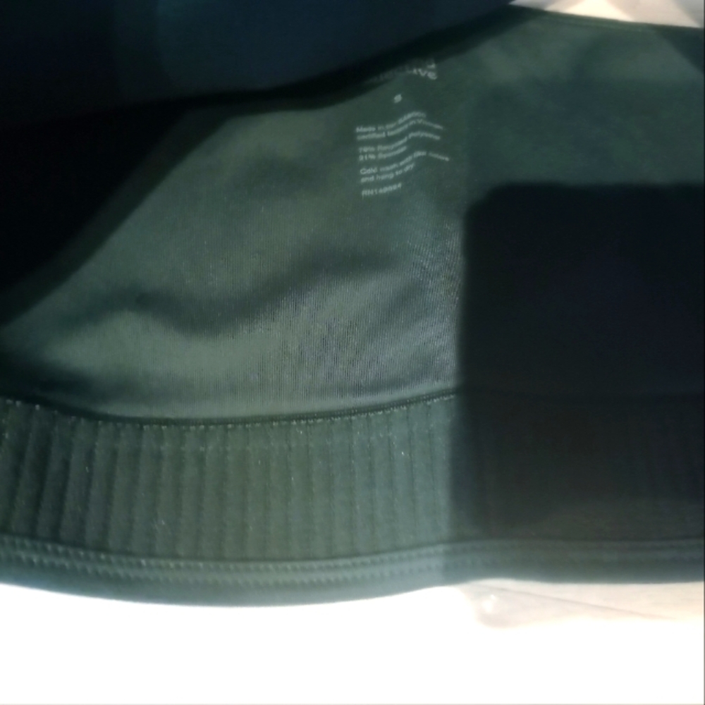 girlfriend collective One-Shoulder Tank Top in Dark Green - Picture 8 of 11